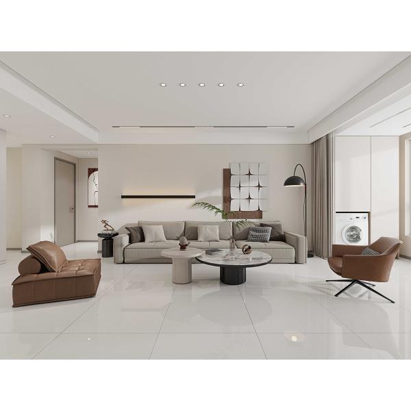 Beige 800x800mm Polished Glazed Porcelain Tiles for Indoor Floors