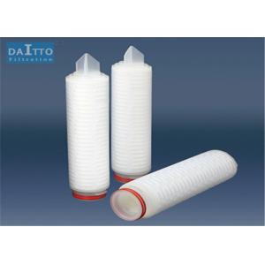 Hydrophilic PTFE Membrane Filter Cartridge , Polypropylene Water Filter