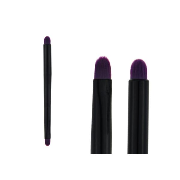 Buy Sylinder Blending Face Brush Holder Purple Two Double Nylon Hair at wholesale prices