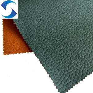 Artificial PVC Leather Fabric 100% Polyester mercerized velvet Backing Technics