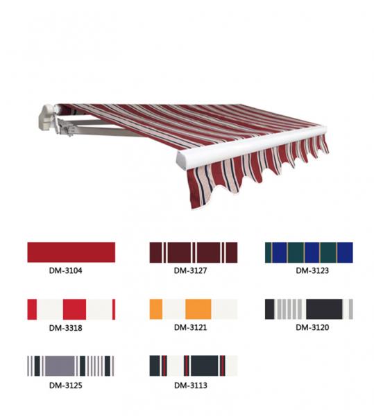 Lightweight Arm Aluminium Waterproof Retractable Awning Outdoor Awnings