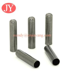 Quality High quality plain shoelace aglets, custom logo metal aglets for sale for sale