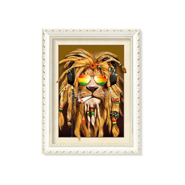 Vivid Tiger Image 3d Lenticular Image For Home 0.76mm Thickness 3d Animal Pictures