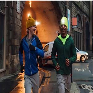 LED Headlamp Music Cap Bluetooth Headphones Hat For Christmas, Birthdays, Men