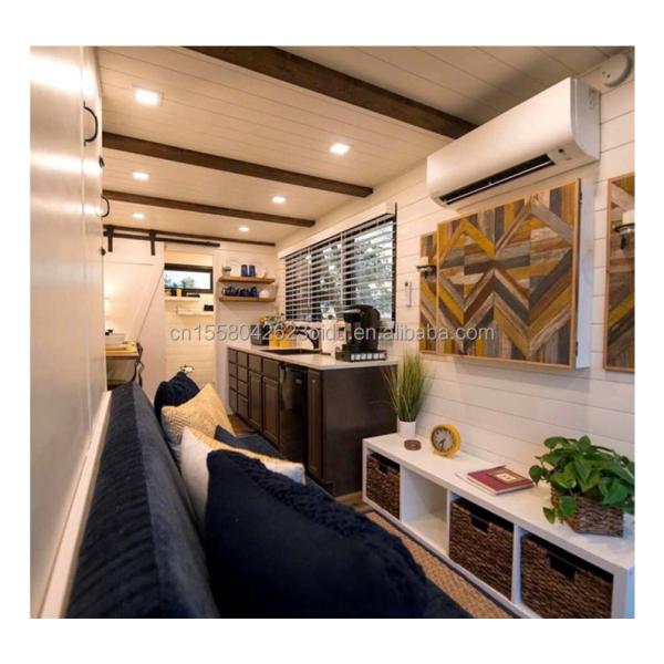 50/75/100mm Wave Sandwich Panel Tiny Wooden Prefab House Container Living Two Story Container Buildings Cabins Wooden Villa