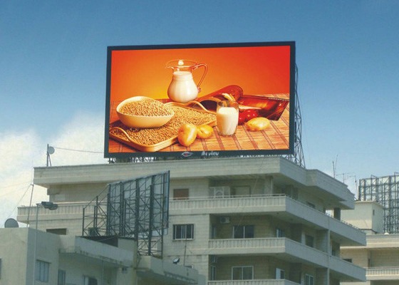 P10 Freestanding Outdoor Full Color LED Die-Cast Aluminum Steel Cabinet Material