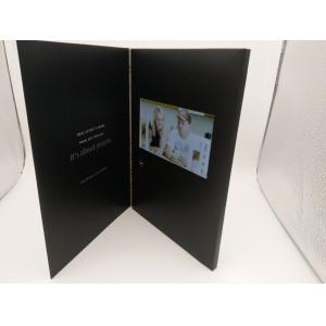 China A5 Size Landscape Bespoke Video Brochures 4.3 / 5 Inch Screen Custom on sale