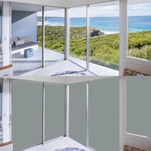 China Anti Ultraviolet Office Smart Glass Remote Control PDLC Privacy Tempered Glass PDLC Switchable Glass Film Easy Cleaning on sale