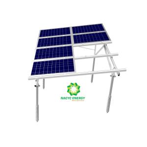 China Flexibility Adjustable Solar Ground Mount System Specially Design Maximized Pre Assembly on sale
