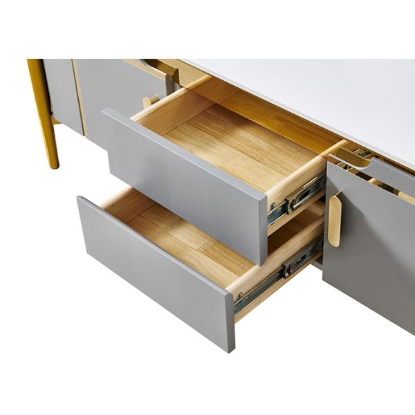 Light Luxury Rock Slab TV Unit And Coffee Table