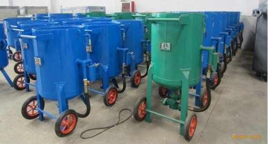 Fixed High Pressure Sand Blasting Machine , Metal Surface Blast Cleaning Equipment