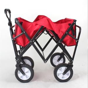 Collapsible Four Wheel Folding Wagon Cart Garden Pull Heavy Duty