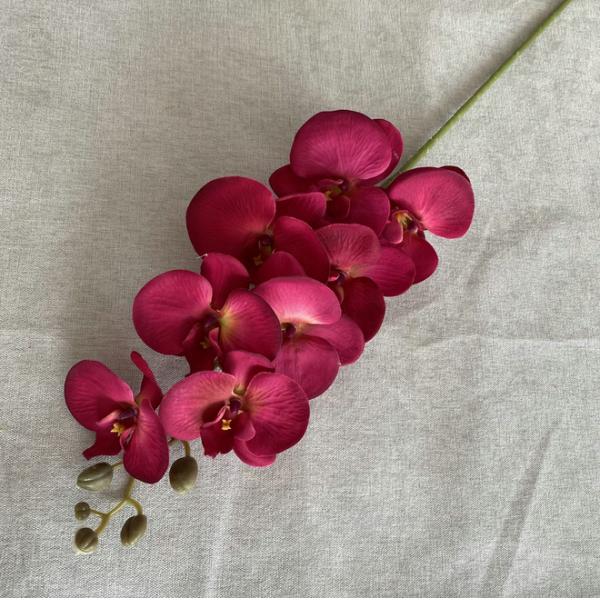 Natural Real Touch Latex Moth Orchid Decorative Artificial Flower Butterfly Orchid