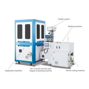 Touch Screen Automatic Pouch Packing Machine Connect With Inspection Machine