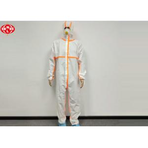 China Anti Liquid Taped Seam Disposable Protective Coverall on sale
