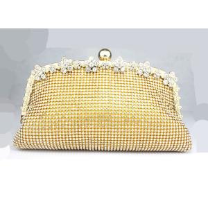 Classic full crystal rhinestone clutch dinner evening lady bride bridesmaid