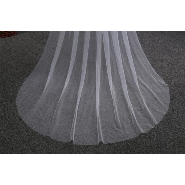 Customized Wholesale 3 Meters Long Tulle A Top Vantage Bridal Wedding Dress Veil With Hair Comb