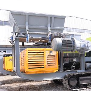 Industrial Mobile Plastic Metal Crusher Recycling Waste Plastic Glass Plastic