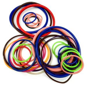 Factory Low Rate Rubber Seals 60 Shore A Colored Silicone Rubber O Rings