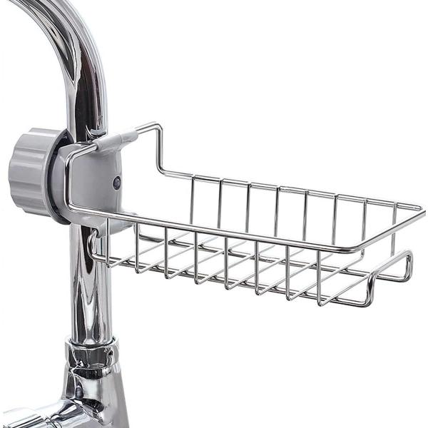 Buy Hanging Kitchen Faucet Rack Sponge Holder Sink Caddy Organizer at wholesale prices