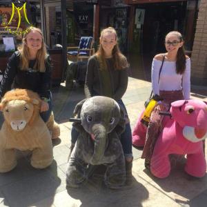 Quality Hansel amusement park electric motorized plush riding animals for sale for sale