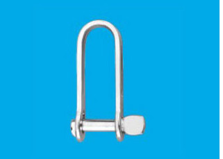 Buy STAINLESS STEEL LONG DEE SHACKLE WITH SINGLE CAPTIVE PIN at wholesale prices