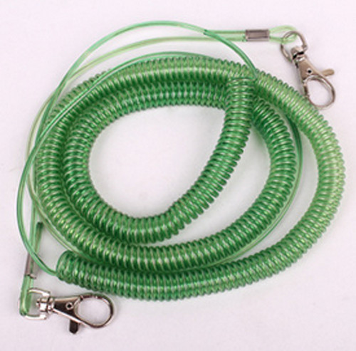 Sea/fly fishing accessory anti-lost long silm plastic transparent green wire