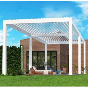 China Aluminum Motorized Gazebo Bioclimatic Louvered Roof Pergola OEM on sale