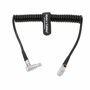 2 Pin Right Angle Coiled Twist Cable Power Teradek Bond ARRI Alexa Camera