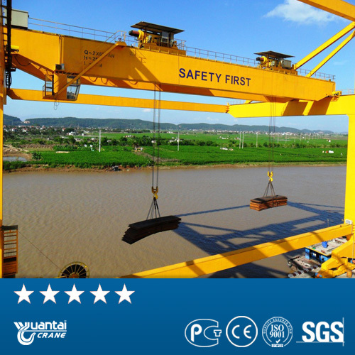 Yuantai China top manufacture european bridge crane with electric hoist
