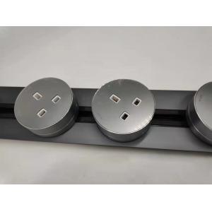 32A Rated Current Movable Power Track Socket with 8000W Max Power in Aluminum
