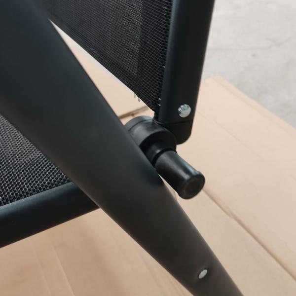 Outdoor Courtyard High Backrest Folding Reclining Chair with 7 Adjustable Positions