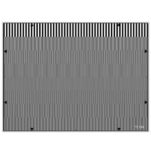 Photographic Paper Sineimage YE0194 Aliasing Test Chart 14MHz