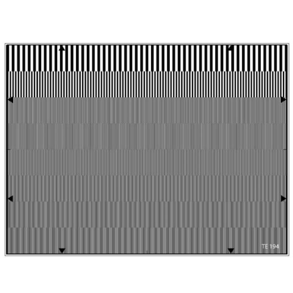 Buy Photographic Paper Sineimage YE0194 Aliasing Test Chart 14MHz at wholesale prices
