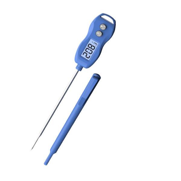 Waterproof Instant Read Cooking Thermometer Digital Food Long Straight Probe