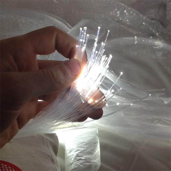 Factory Outlet POF 10mX 6mm Outer Diameter PVC PMMA Plastic Black Jacket Glow Fiber Optic Cable For Light Decorative