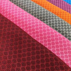 3mm Knitted Airmesh 250GSM Polyester Sports Mesh Fabric Tearproof For Luggage