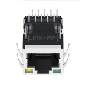 LPJ16204AENL 10/100 Base-T Tab Up Green/Yellow Led Single Port POE+ 8P8C RJ45