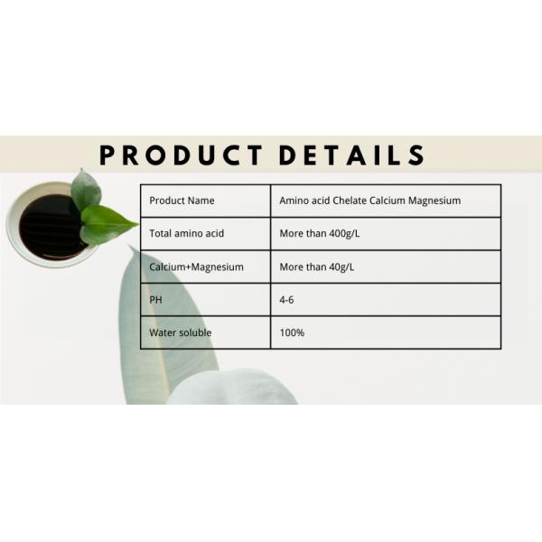 Organic Foliar Fertilizer Amino Acid Chelated Ca Mg Liquid Crop Fertilizers