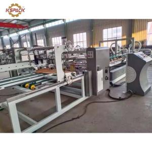 Automatic PLC Carton Box Folder Gluer Machine With Counter 2400mm