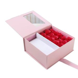 Handmade Luxury Square Flower Gift Box Custom Order Accepted for Soap Paper