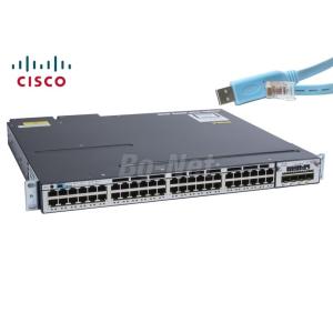 Cisco WS-C3750X-48P-L 48port POE+ Ethernet stackable switch with C3KX-PWR
