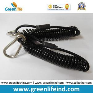 Heavy Duty Safety Lanyard Spring Coil Cable W/Snap Hooks