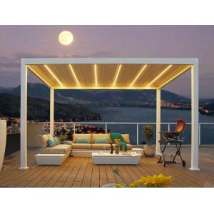 Luxury Pergola Aluminum Louvered Pergola Modern Adjustable Louvered Hardtop