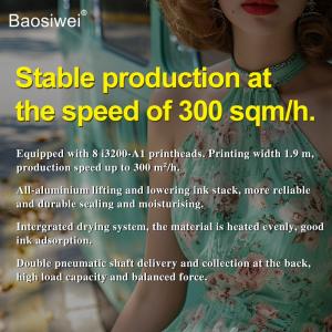 Dye Sublimation Textile Printer 2.2m 8pc I3200