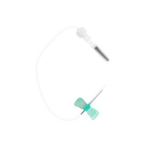 ISO9001 Butterfly Needles 21G Green Butterfly Winged Infusion Set 21G