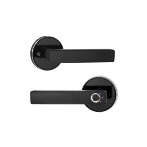 Semiconductor Fingerprint Biological Discern Black Door Handle Lock