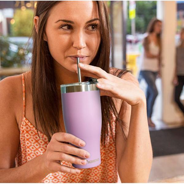 20 Ounce Tumbler Mug For Wedding Gift, Double Wall Stainless Steel Coffee Mug With Lid And Straw