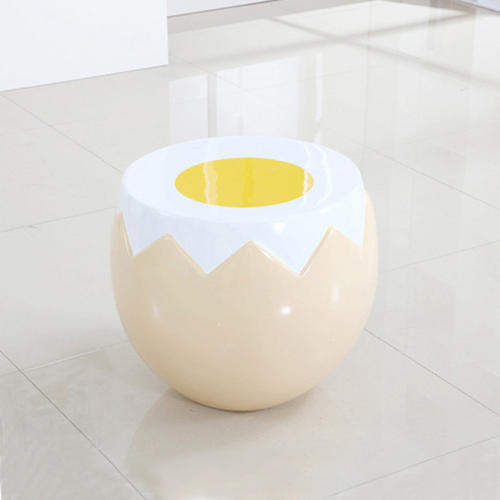 Buy Egg Table Chair Furniture Sculptures , Resin Modern Table Sculptures at wholesale prices