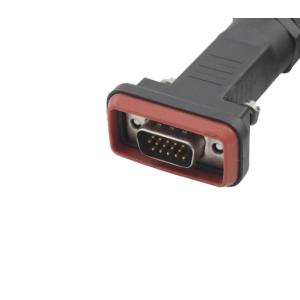 Male And Female Waterproof Electric Cable Brass Gold Plating Contact